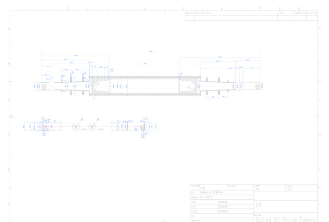 create detailed 2d mechanical autocad drawings